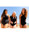 Curvy Kate Wrapsody Bandeau One Piece Swimsuit - Black Swim