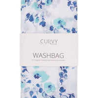 Curvy Lingerie Blue Floral Washbag - Large