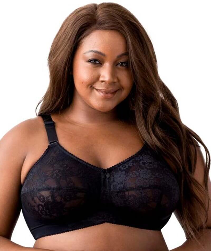 2 Pack lace trim non padded wirefree bras black - WOMEN's Bras