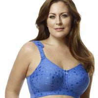 Elila Jacquard Wire-free Bra - Cobalt