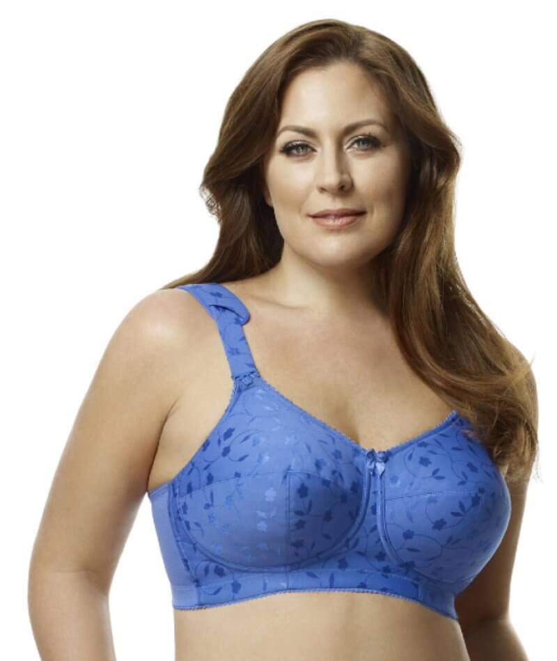 Elila Jacquard Non-Underwired Bra - Cobalt Bras 