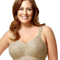 Elila Jacquard Wire-free Bra - Mocha - Curvy Bras