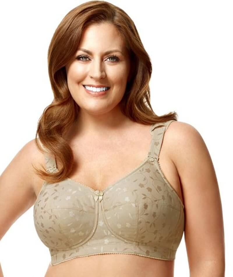 Elila Jacquard Non-Underwired Bra - Nude Bras 34F Nude 
