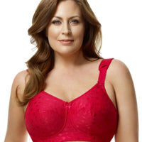 Elila Jacquard Wire-free Bra - Red