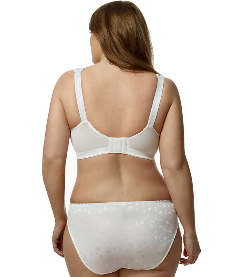 Elila Jacquard Brief - White Knickers