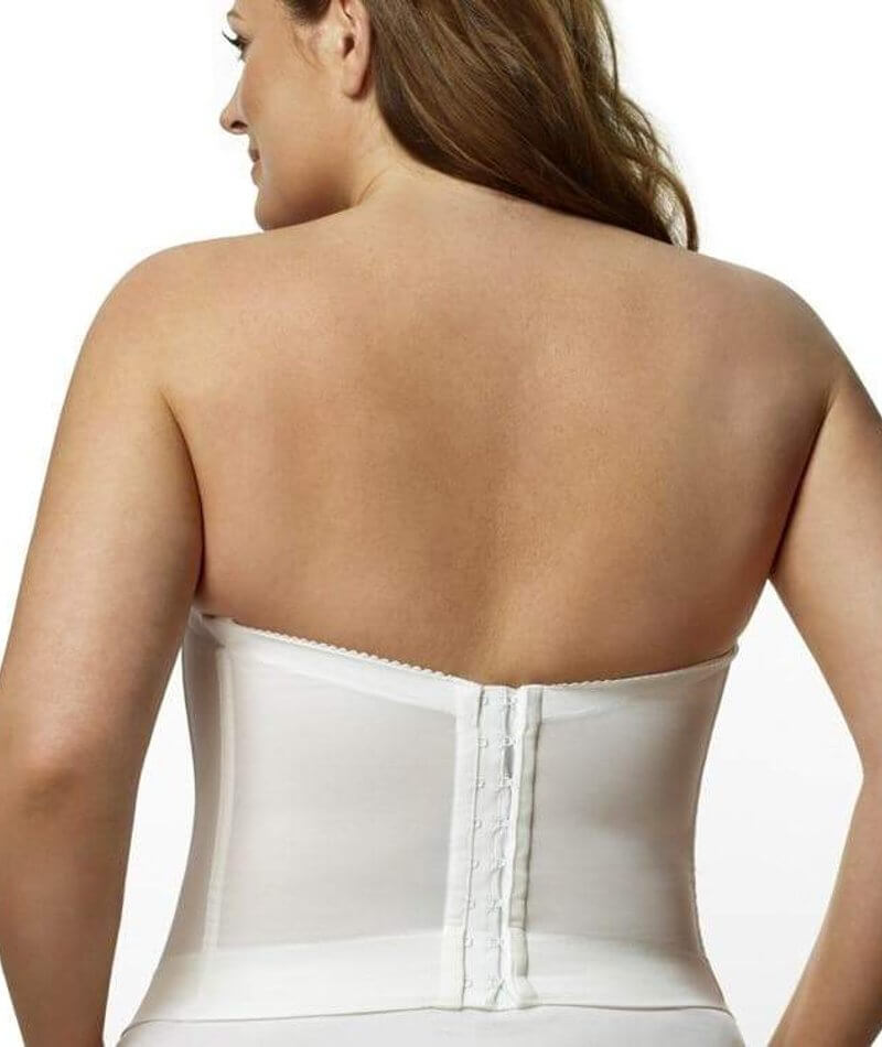 Elila Underwired Lace Strapless Longline Bra - White Bras 34B White 
