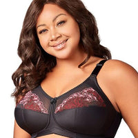 Elila Swiss Embroidered Soft Cup Wire-free Bra - Black