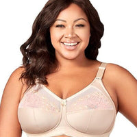 Elila Swiss Embroidered Soft Cup Wire-free Bra - Nude