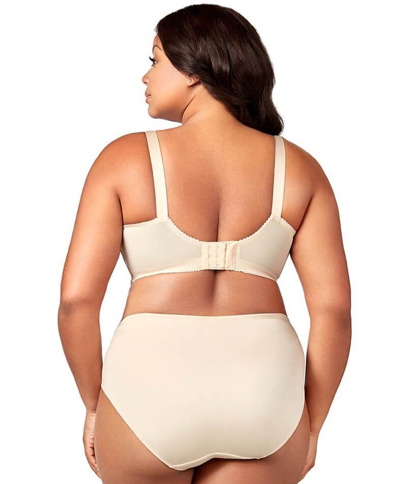 Elila Front Opening Wire-free Posture Bra - Nude