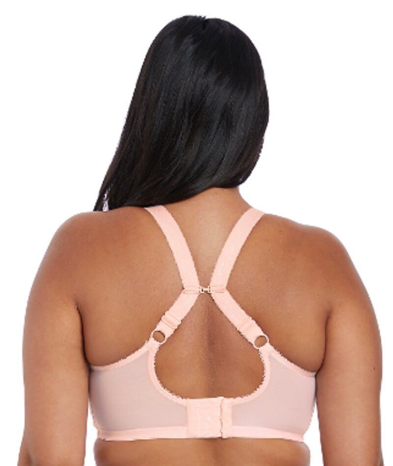 Elomi Charley Underwire Stretch Plunge Bra - Ballet Pink - Curvy Bras