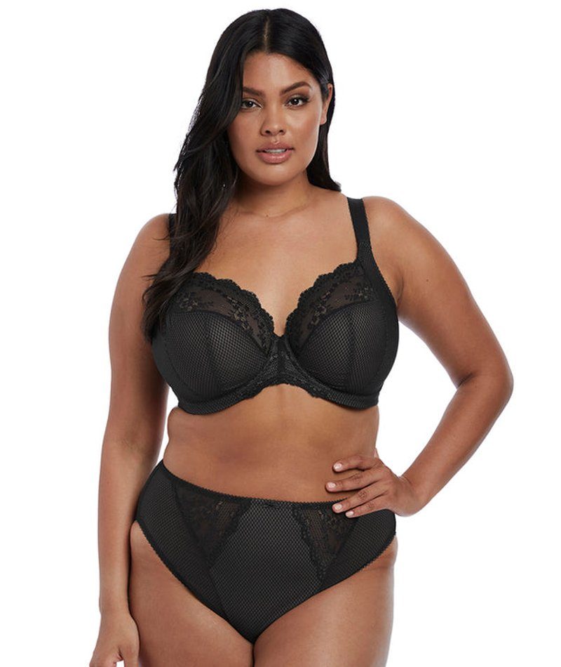 Elomi Charley Underwire Plunge - Black Bras