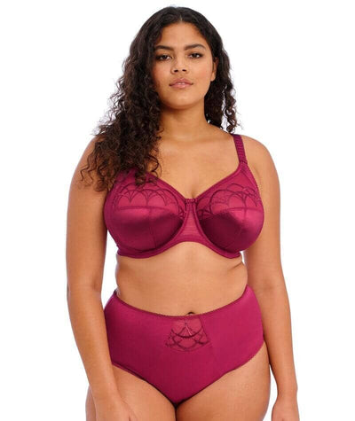 Elomi Cate Underwired Full Cup Banded Bra - Berry Bras