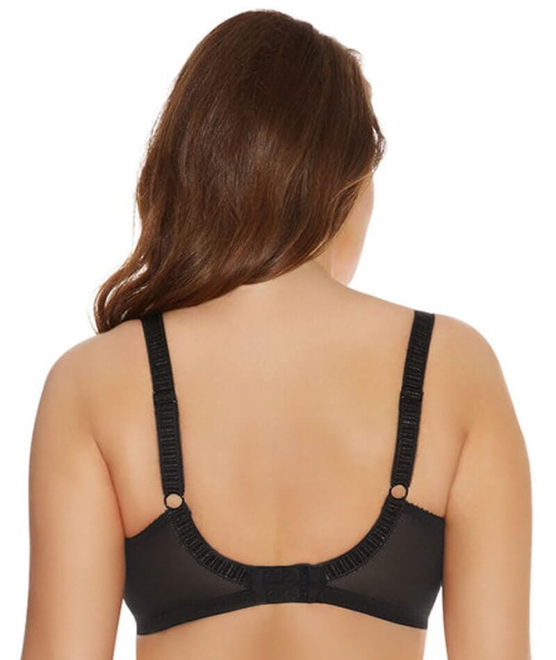 Elomi Cate Full Cup Banded Bra – Black - Sports Bras Direct