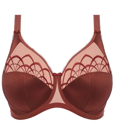 Elomi Cate Underwired Full Cup Banded Bra - Dark Copper Bras