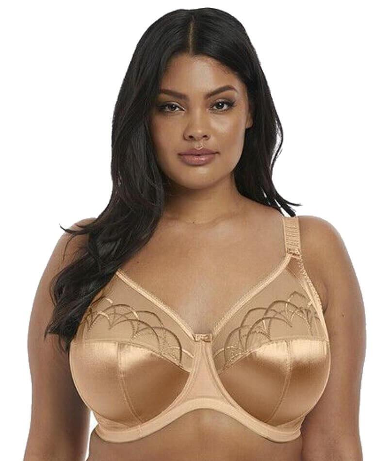 Elomi Cate Underwired Full Cup Banded Bra - Hazel - Curvy Bras