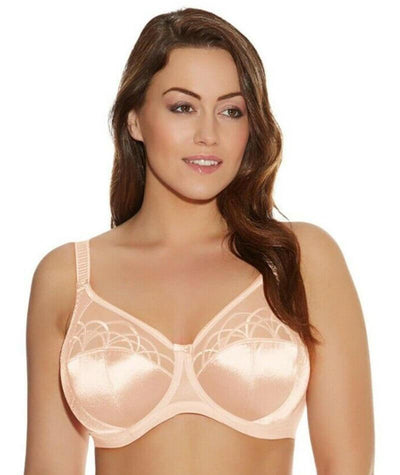 Elomi Cate Underwired Full Cup Banded Bra - Latte - Curvy Bras