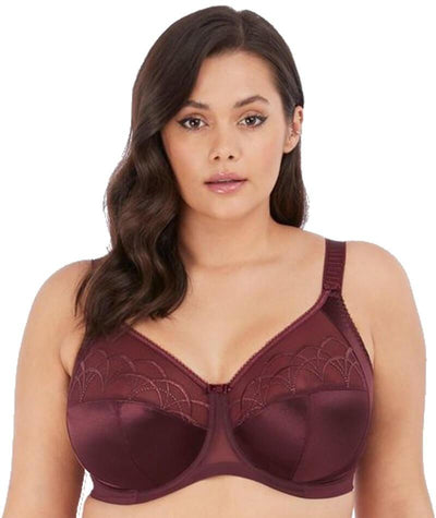 Elomi Cate Underwired Full Cup Banded Bra - Raisin Bras