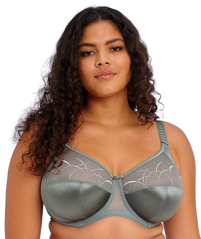 Elomi Cate Underwired Full Cup Banded Bra - Willow - Curvy Bras