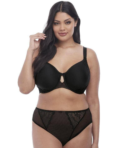ELOMI 38G Hermione Underwire Bandless Molded Bra 8120 Charcoal NWT Ship  Fast 