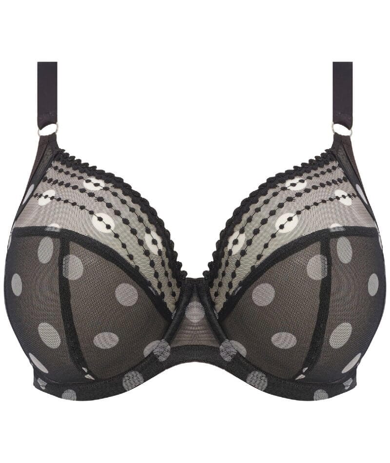 Michelle Black Soft Bra - Polka Dot Bra