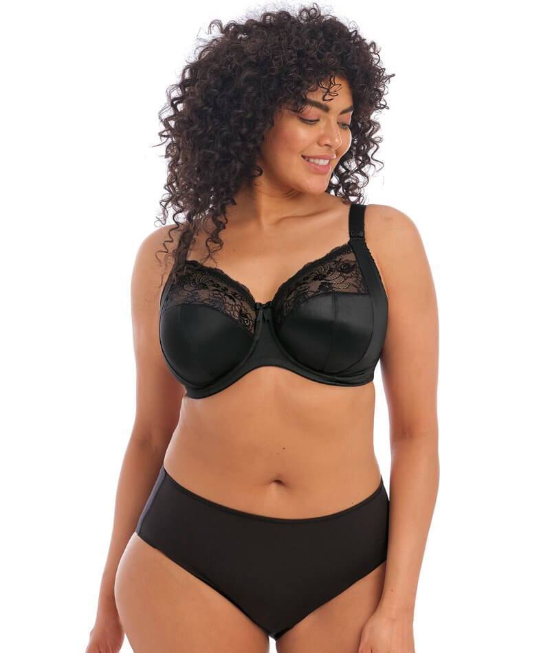 Elomi Morgan Underwired Bra - Black - Curvy Bras