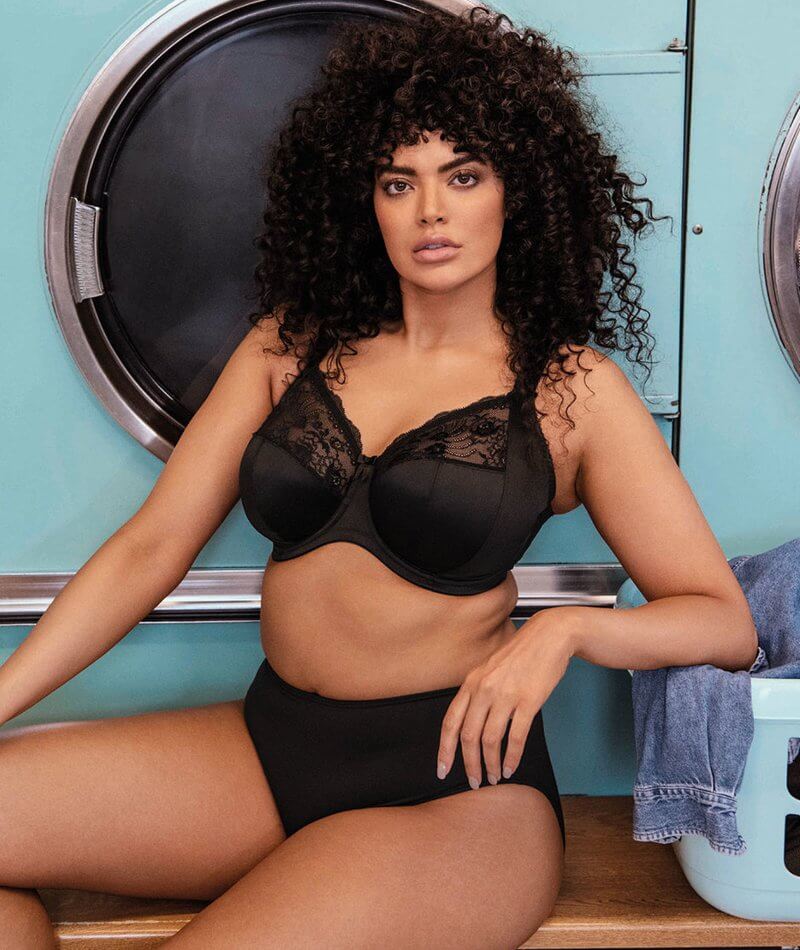 Elomi Morgan Underwired Bra - Black - Curvy Bras