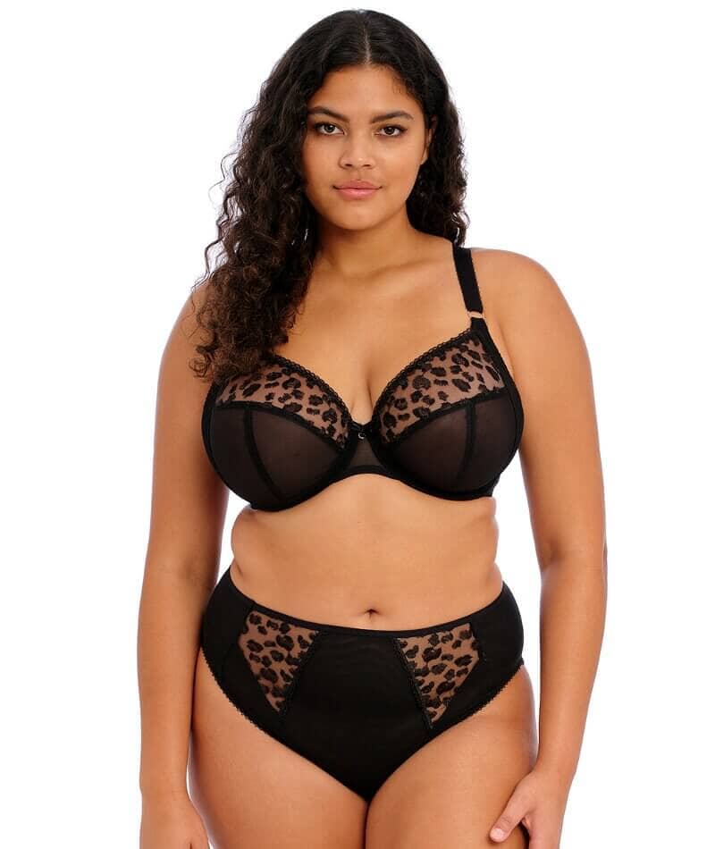 Elomi Namrah High Leg Brief - Jet Knickers