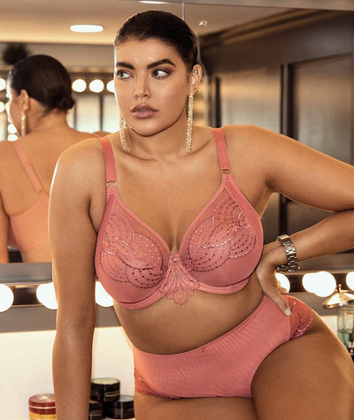 Elomi Priya Underwired Plunge Bra - Rosegold Bras