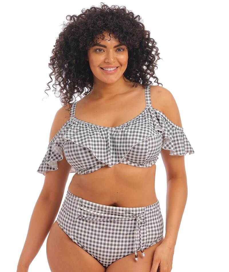 Elomi Swim Checkmate Underwired Bikini Top - Grey Marl Swim