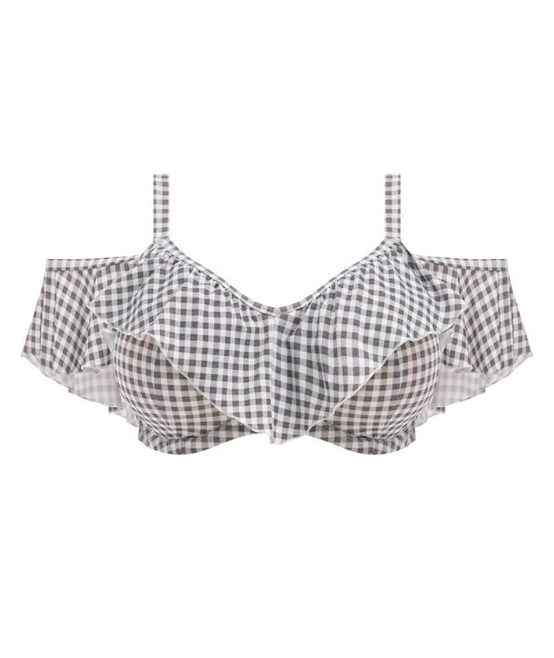 Elomi Swim Checkmate Underwired Bikini Top - Grey Marl Swim