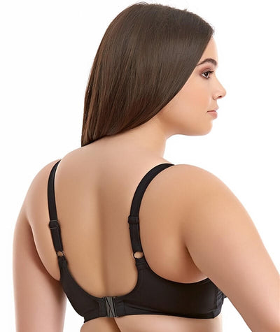 Elomi Swim Essentials Underwired Plunge Bikini Top - Black Swim
