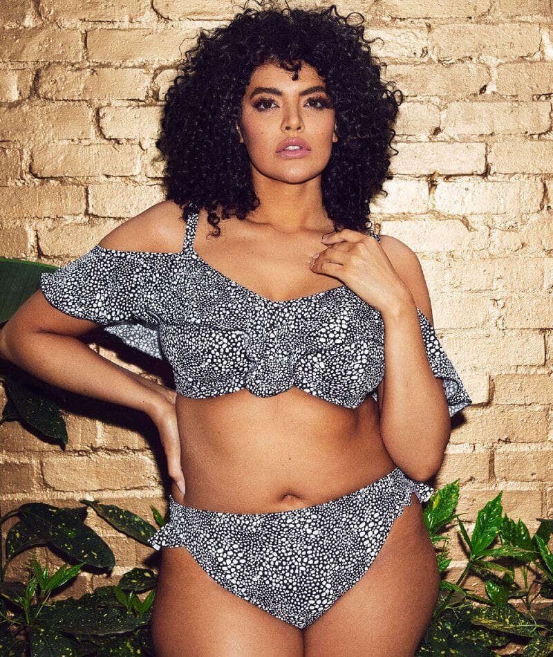 Elomi Swim Pebble Cove Underwired Bikini Top - Black Swim