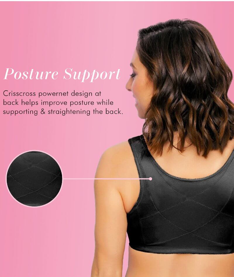 Women's Wirefree Bralettes Back Support Pusture Correcting Full