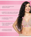 Exquisite Form Fully Front Close Wire-free Posture Bra With Lace - Navy Bras