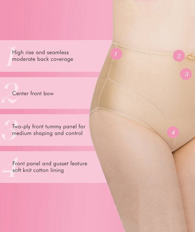 Exquisite Form Control Top Shaping Brief 2 Pack - Nude Shapewear