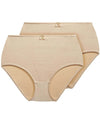 Exquisite Form Control Top Shaping Brief 2 Pack - Nude Shapewear