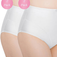 Exquisite Form Control Top Shaping Brief 2 Pack - White