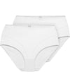 Exquisite Form Control Top Shaping Brief 2 Pack - White Shapewear