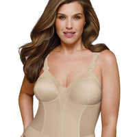 Exquisite Form Fully Back Close Longline Bra - Beige