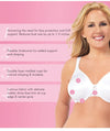 Exquisite Form Fully Minimiser Underwire Bra - White Bras
