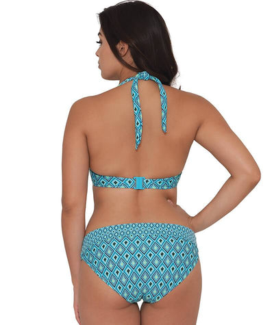 Curvy Kate Revive Halterneck Bikini - Aqua Print Swim