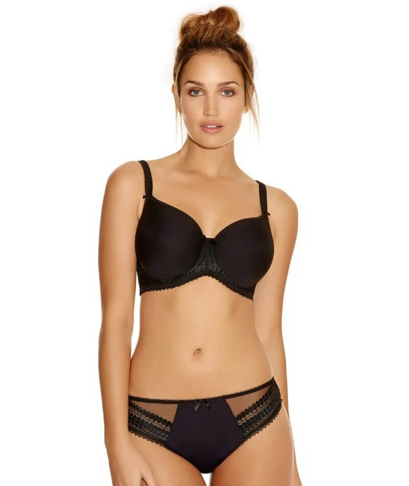 Smooth Line Wired bra, Black