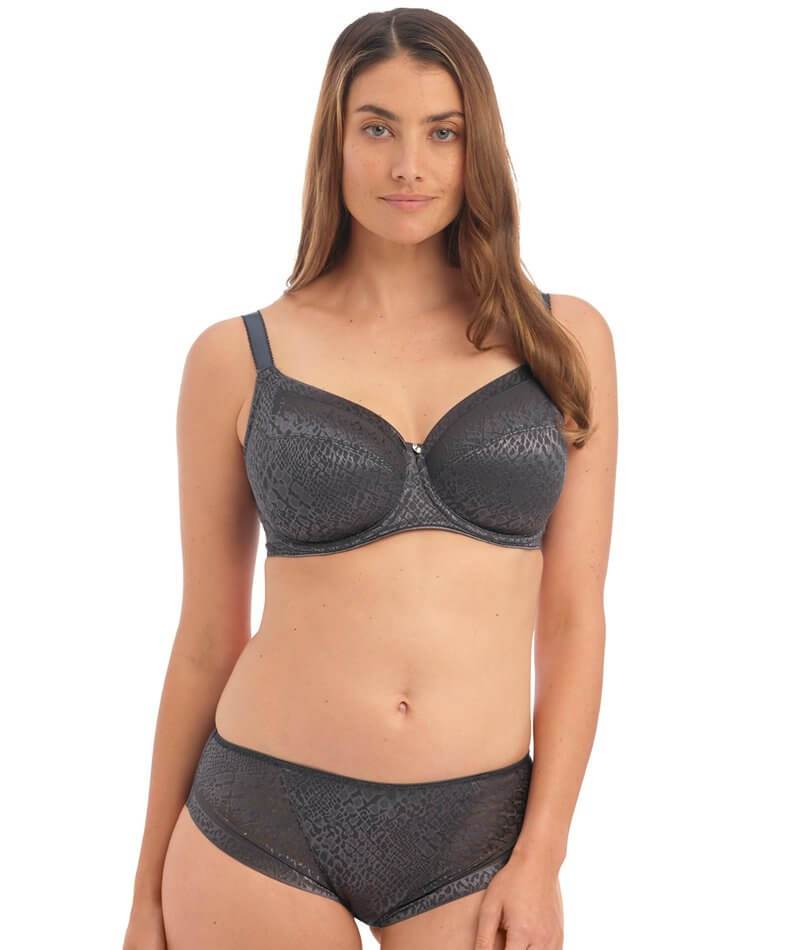Fantasie Envisage Underwire Full Cup Bra With Side Support - Slate - Curvy  Bras