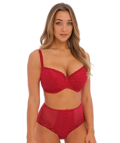 Fantasie Ana High Waist Brief - Red Knickers