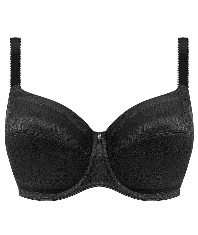 Fantasie Envisage Underwired Full Cup Side Support Bra - Black - Curvy Bras