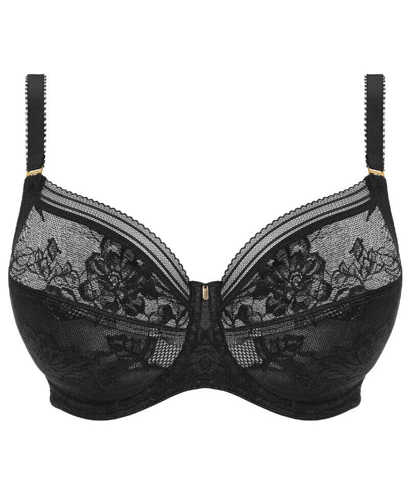 Fantasie Fusion Lace Bra Full Cup Side Support Black