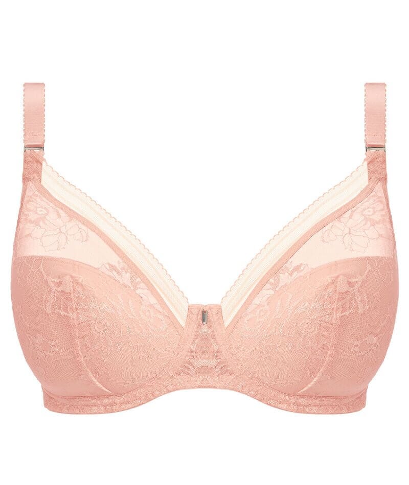 Fantasie Fusion Lace Underwire Padded Plunge Bra - Blush Bras