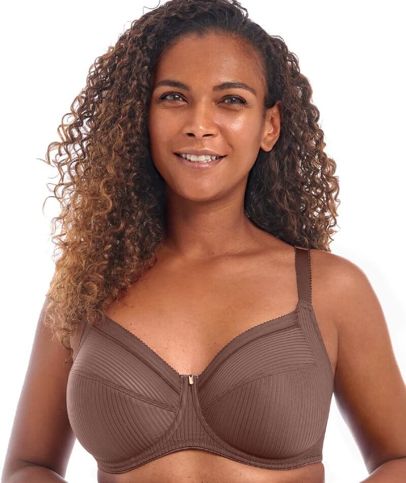 Fantasie Fusion Underwired Full Cup Side Support Bra - Coffee Roast - Curvy  Bras