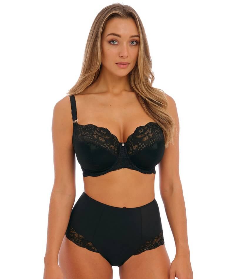Fantasie Reflect Underwired Side Support Bra - Black Bras