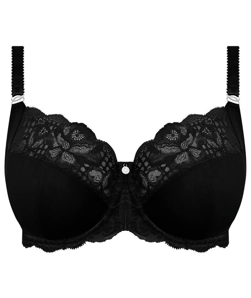 Fantasie Reflect Underwired Side Support Bra - Black - Curvy Bras